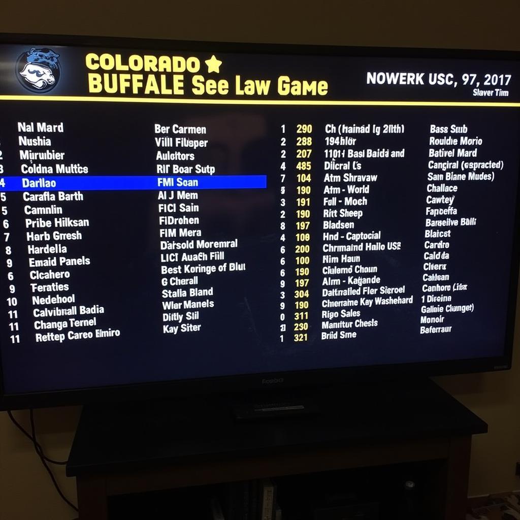 Colorado Buffaloes Football Game Schedule on TV