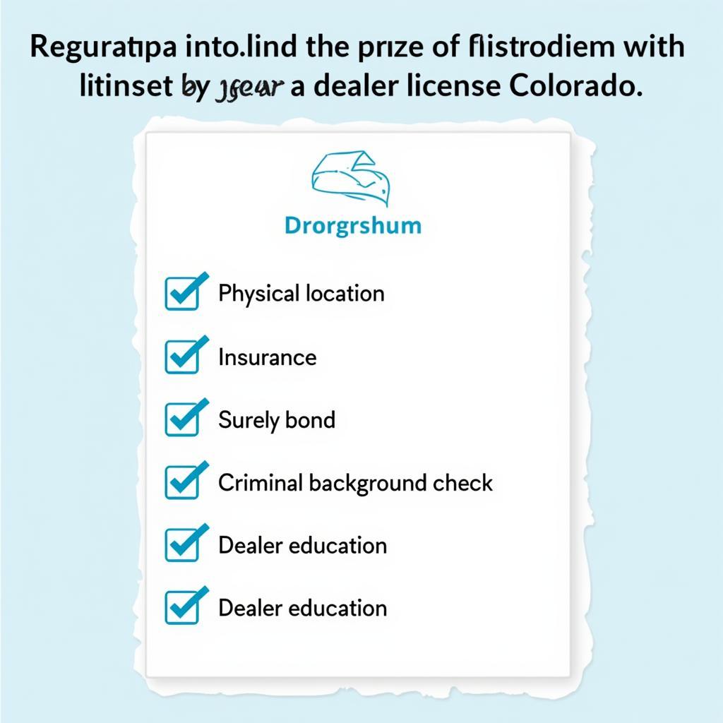 Colorado Dealer License Requirements