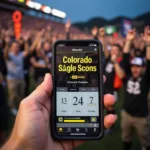 Checking the Colorado Football Score on a Phone