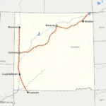 Map of Colorado and South Dakota