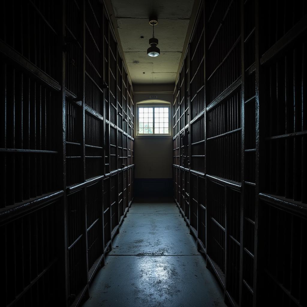 Historic cell block in Colorado Territorial Prison