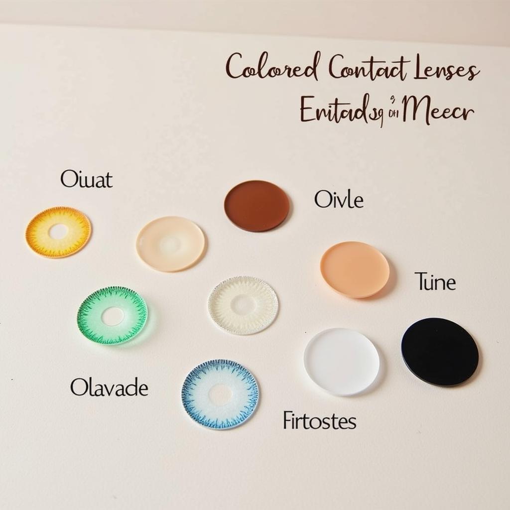 Different Types of Colored Contact Lenses