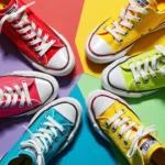 Colorful Converse Sneakers in various shades