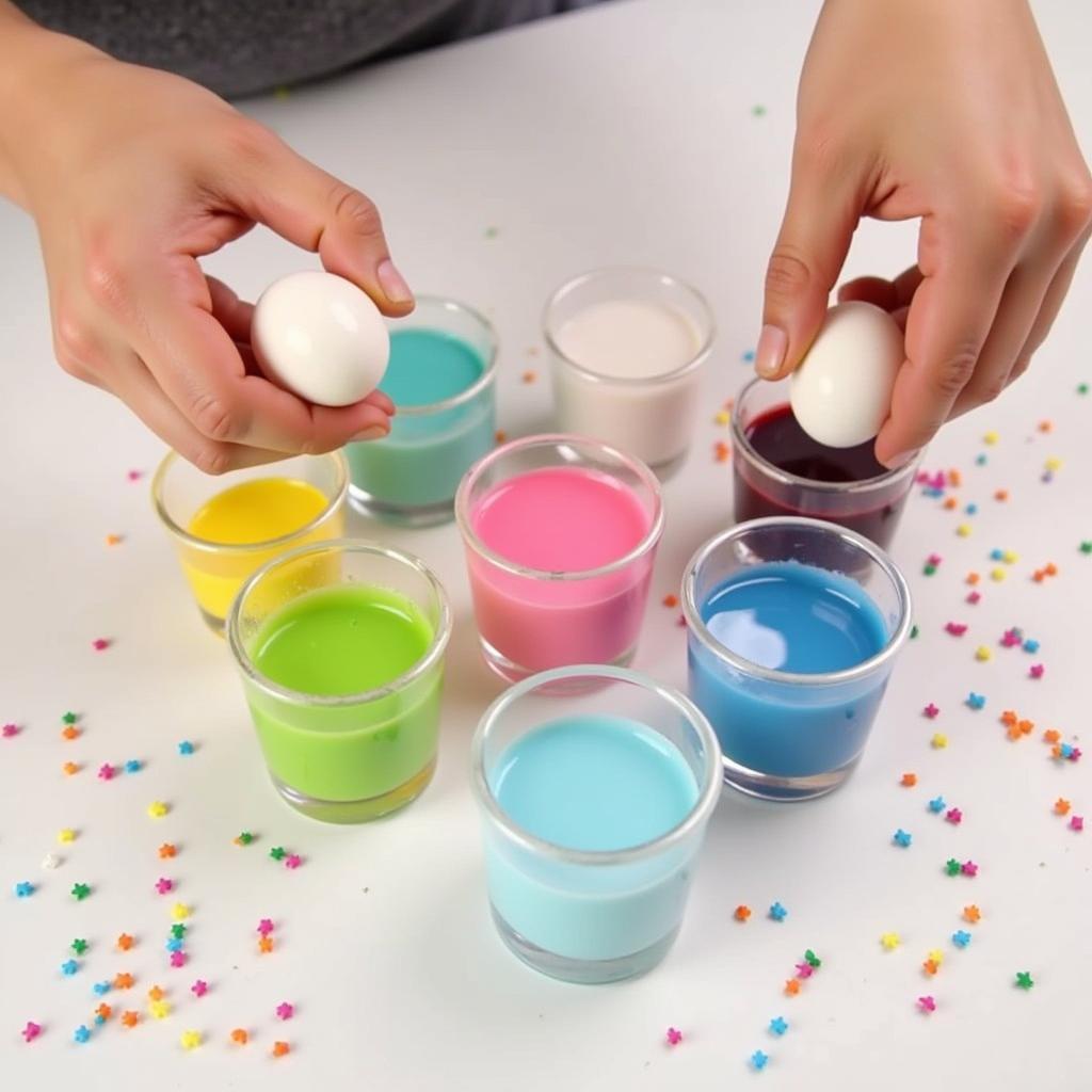 Coloring Easter Eggs with Food Coloring