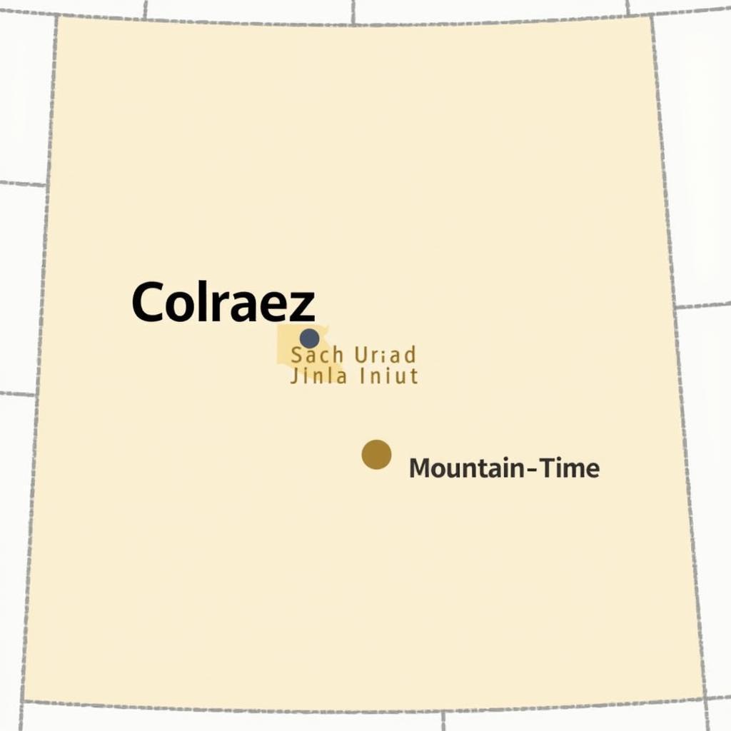 Time Zone Map of Colorado