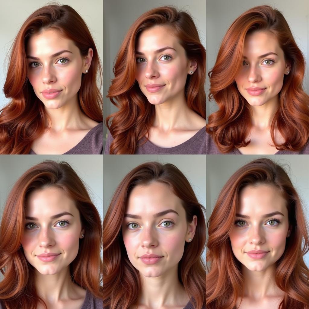 Cowboy Copper Hair Color on Different Skin Tones