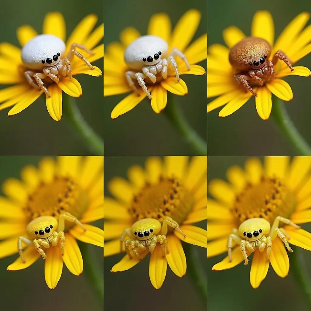 Crab Spider Changing Color