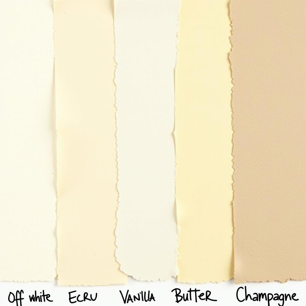 Cream Color Palette Variations