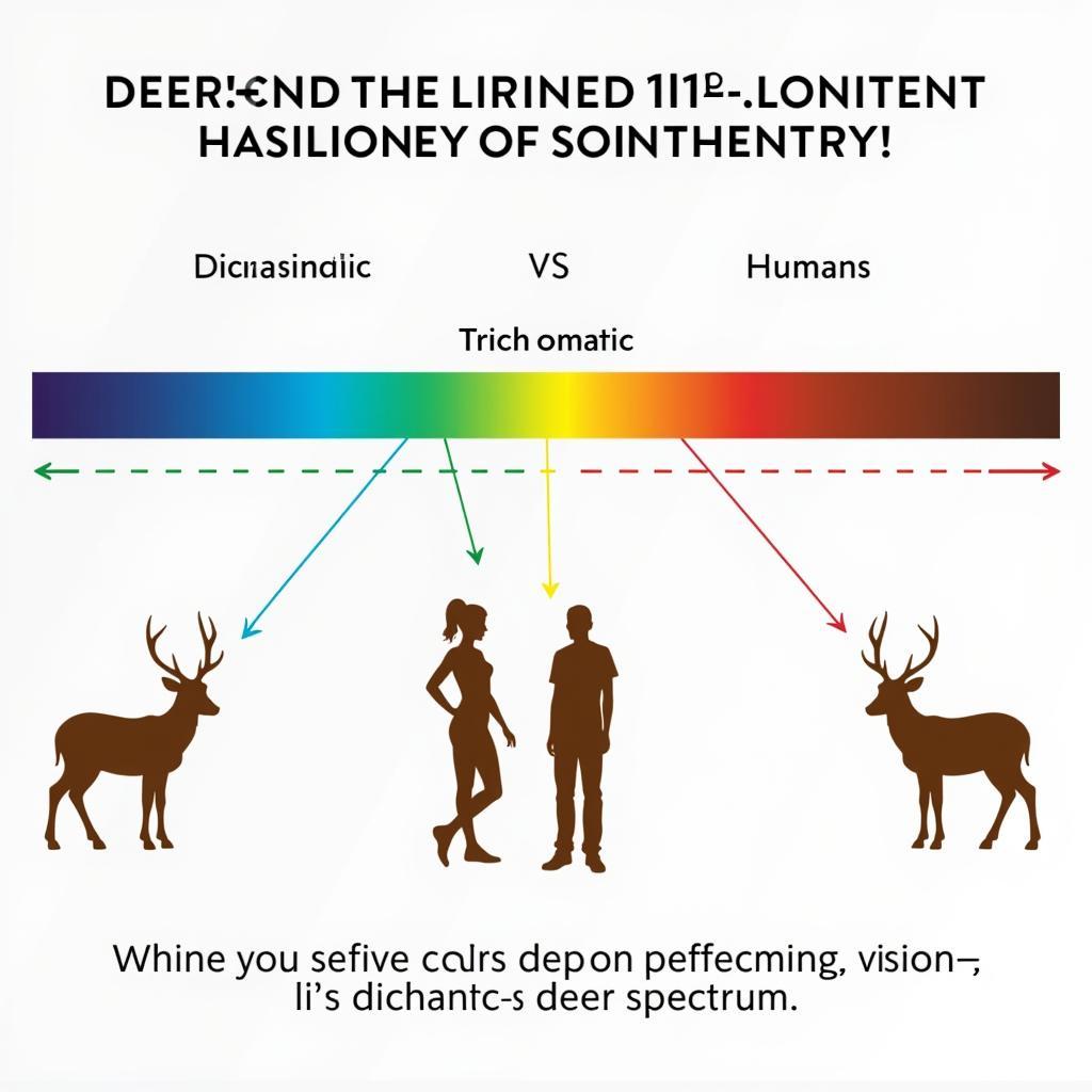 Deer Color Spectrum Compared to Human Vision