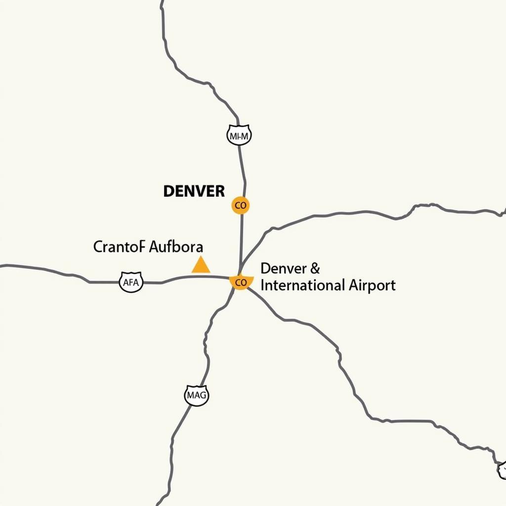 Denver-Aurora Map Showing Proximity