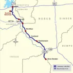 Denver to Gunnison Route Map