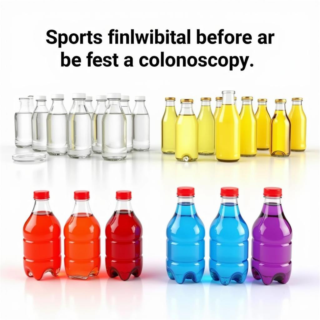 Different Colored Sports Drinks and Colonoscopy