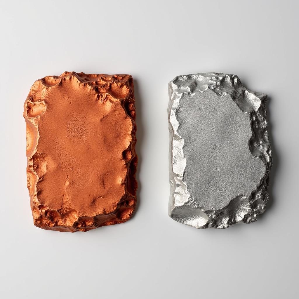 Copper and Zinc Color Comparison