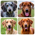 Various Roan Color Variations in Different Dog Breeds