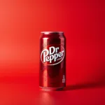 Close-up of a Dr Pepper can