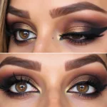 Dramatic Smokey Eye Makeup for Brown Eyes