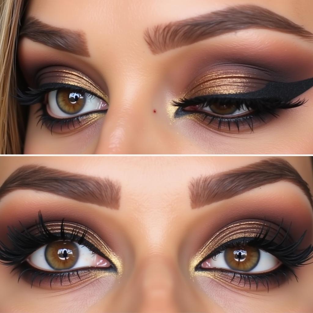 Dramatic Smokey Eye Makeup for Brown Eyes