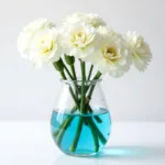 Dyeing White Carnations with Blue Food Coloring