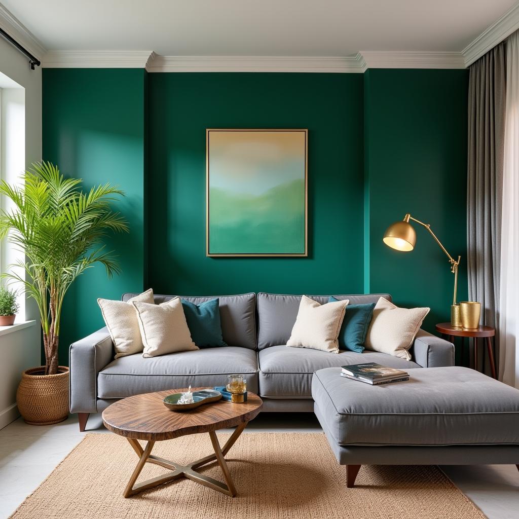 Emerald Green Living Room