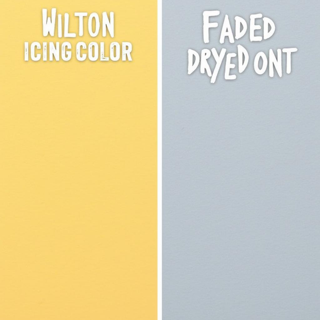 Faded Wilton Icing Colors