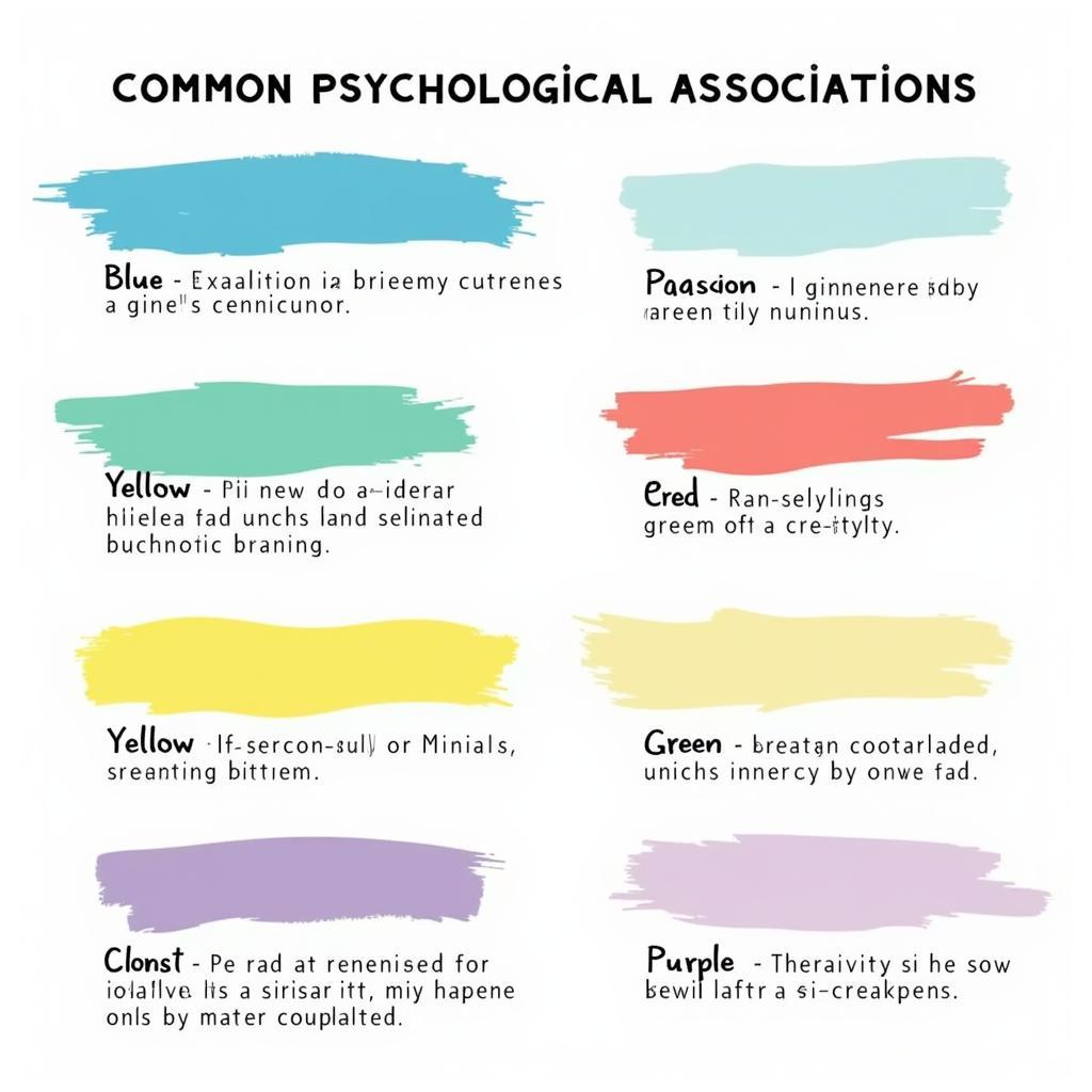 Favorite Color Psychology Chart