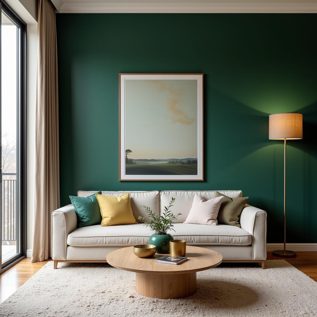 Forest Green Living Room