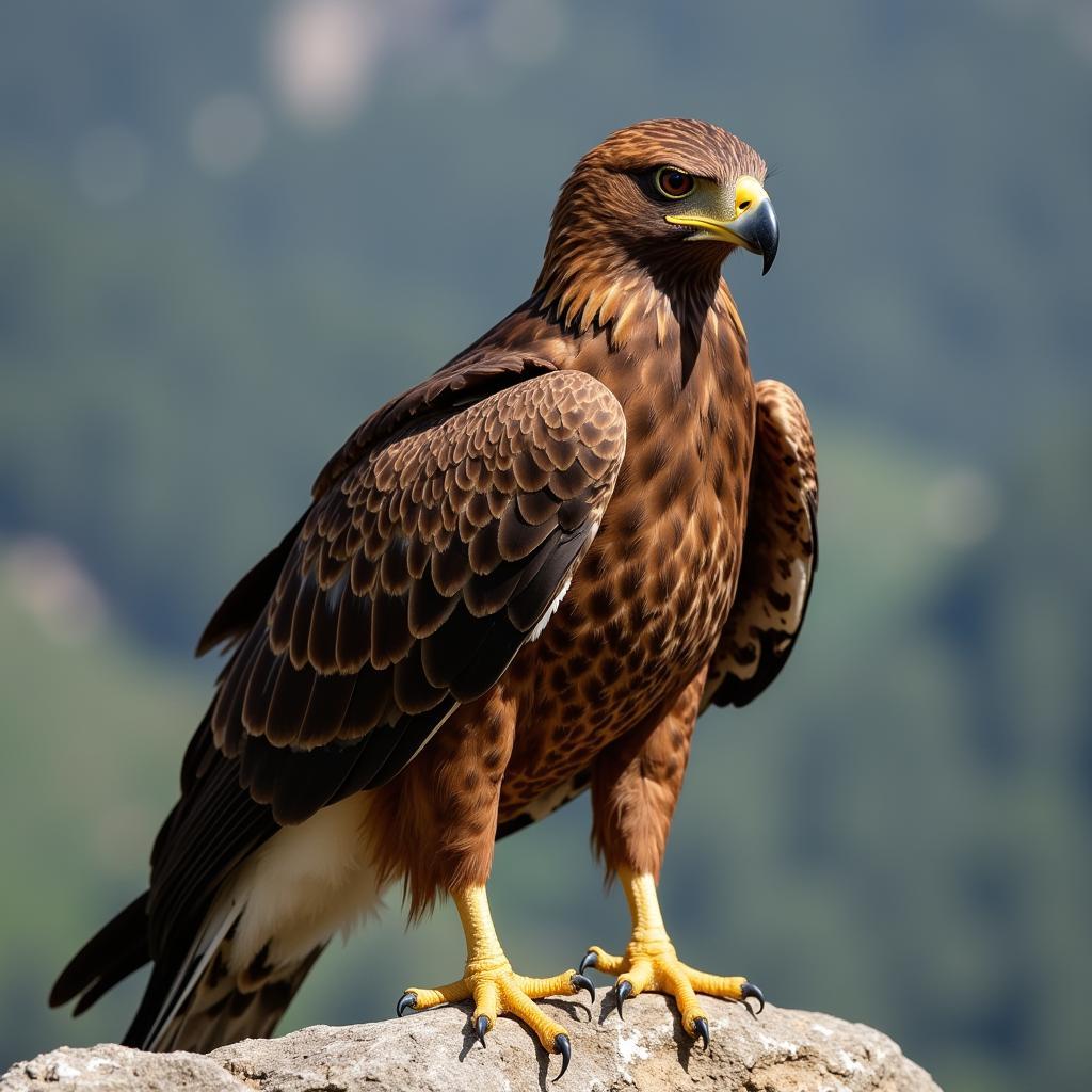 Golden Eagle on Rocky Outcrop