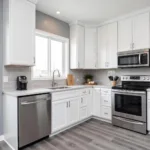 Modern Kitchen with Gray Flooring