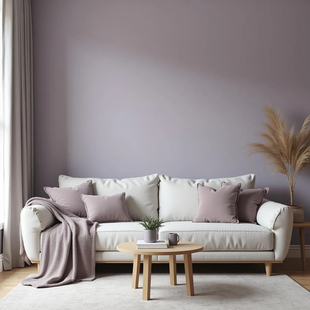 Grayish Purple Living Room