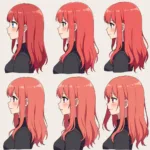 Hakari Hair Color Variations in Different Lighting