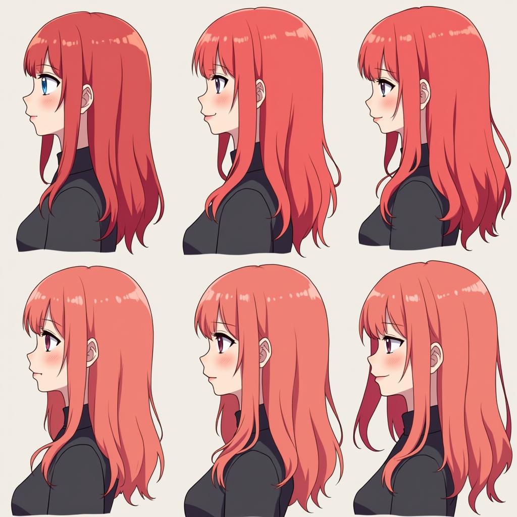 Hakari Hair Color Variations in Different Lighting