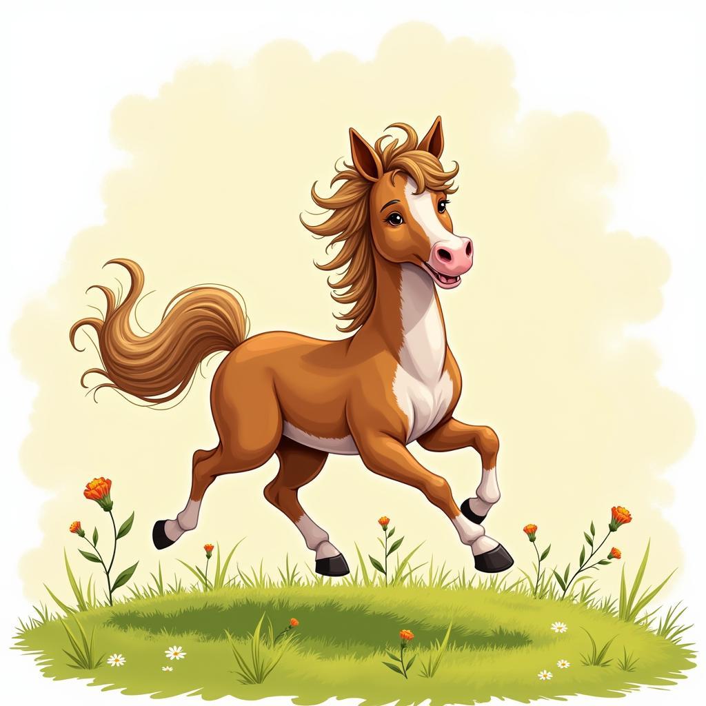 Horse in Motion Coloring Page