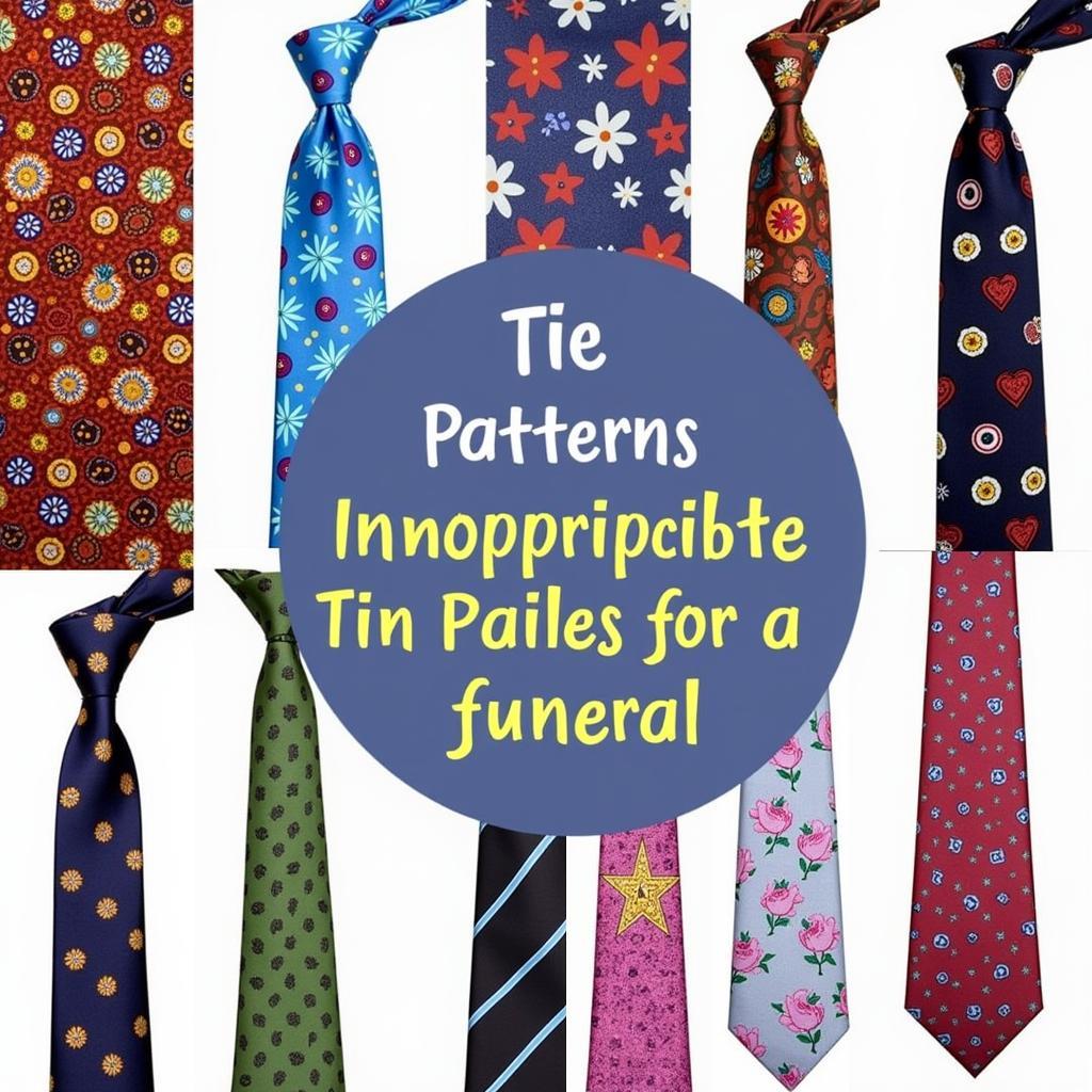 Inappropriate Tie Patterns for a Funeral