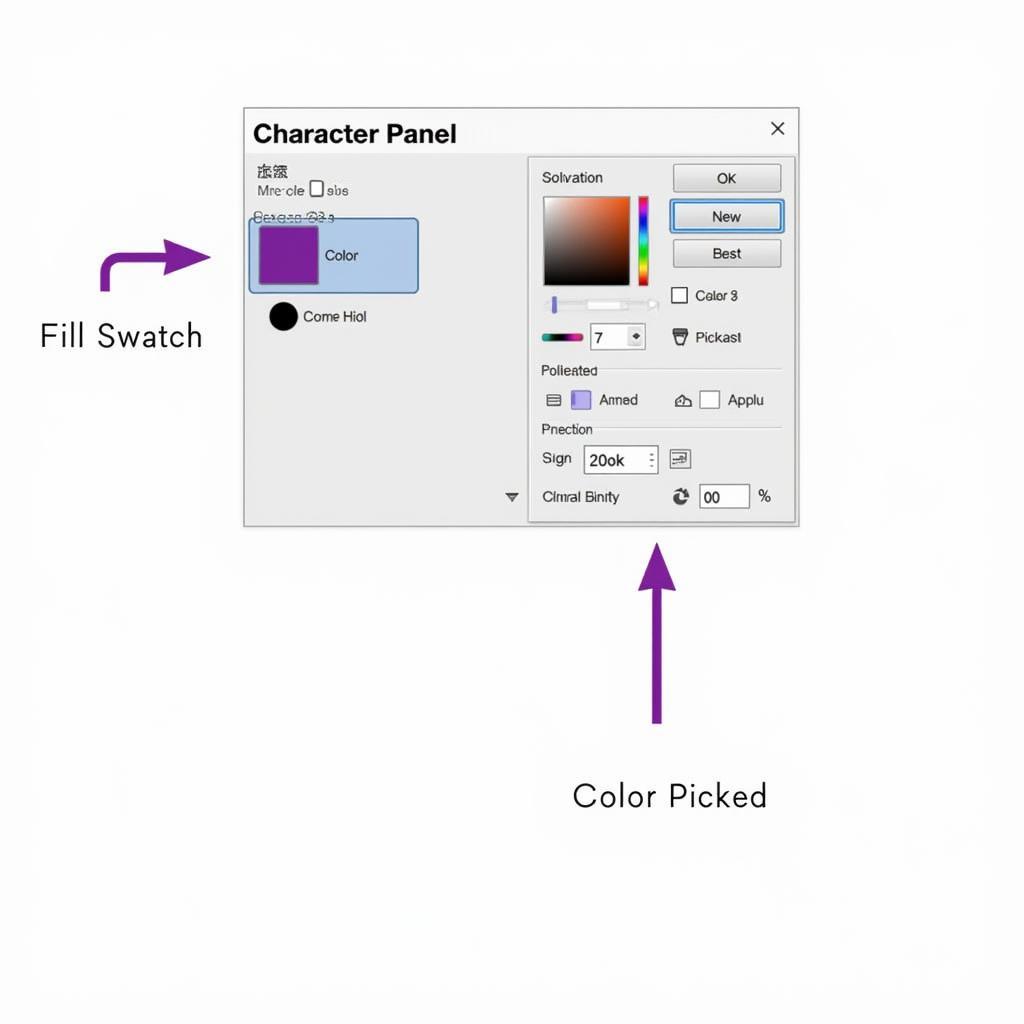 InDesign Character Panel: Changing Font Color