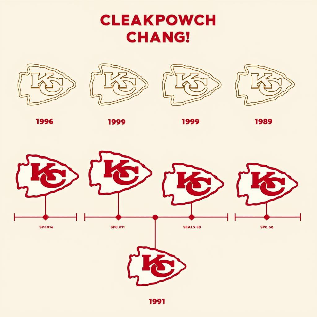 Evolution of the Kansas City Chiefs logo