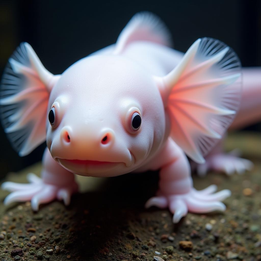 Leucistic Axolotl