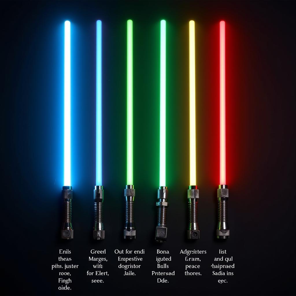 Lightsaber Colors and their Meanings