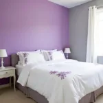 Lilac and Grey Bedroom