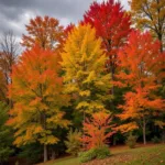 Michigan Fall Foliage Colors in Vibrant Hues