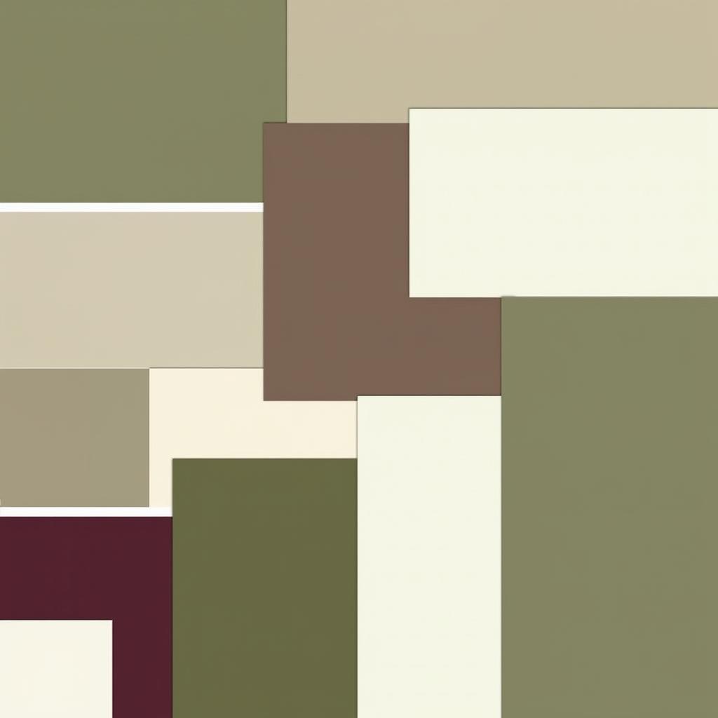 Military green color palette with complementary shades