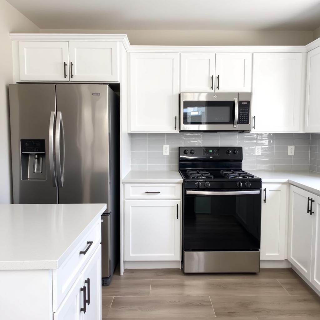 Mixing Appliance Colors in a Modern Kitchen