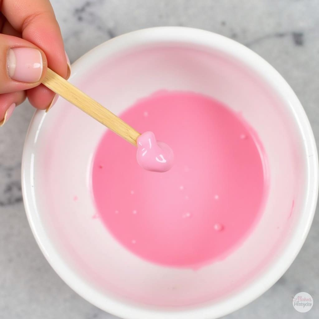 Mixing Gel Food Coloring into Melted Candy Melts