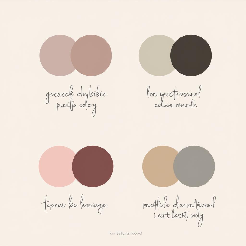 Examples of Muted Color Combinations