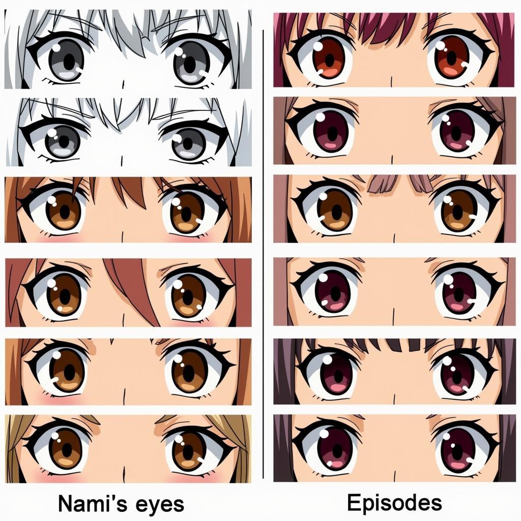 Nami's Eye Color: Manga and Anime Comparison