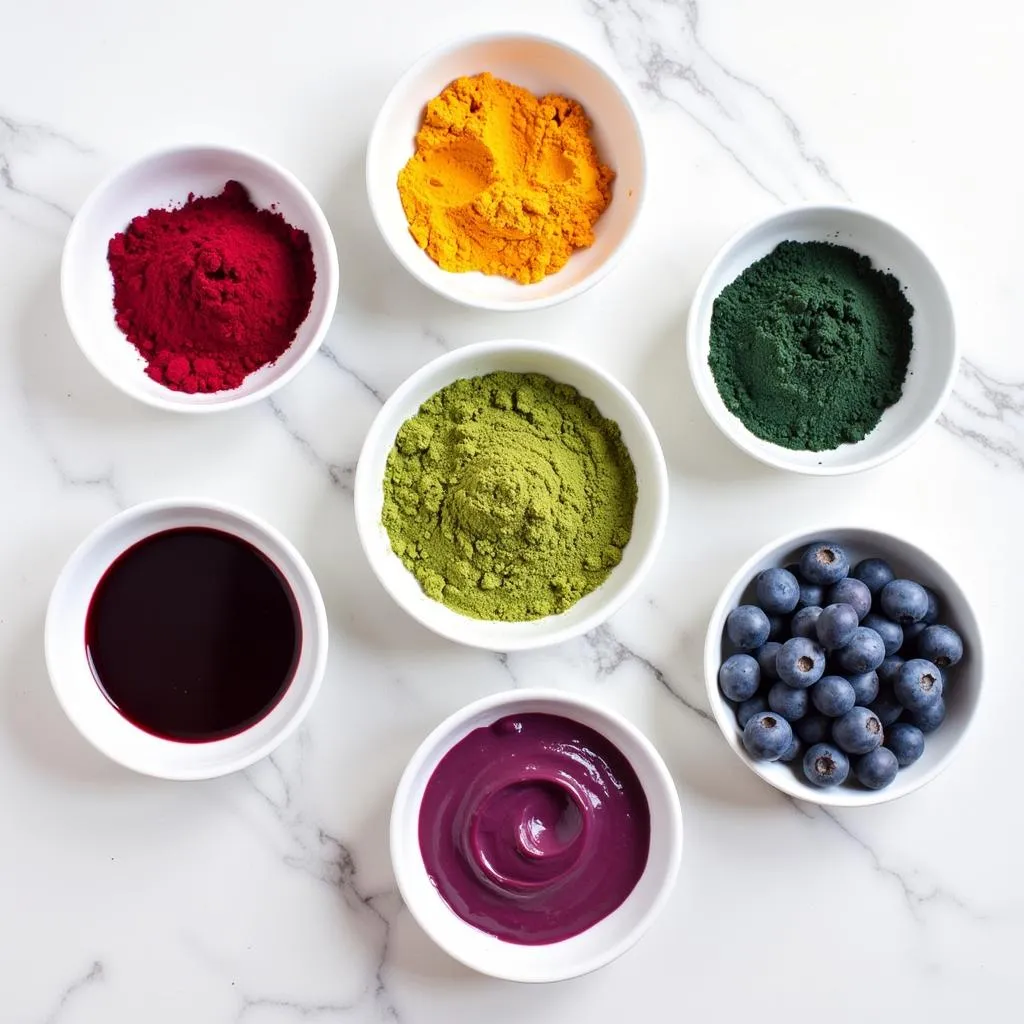 Natural food coloring ingredients