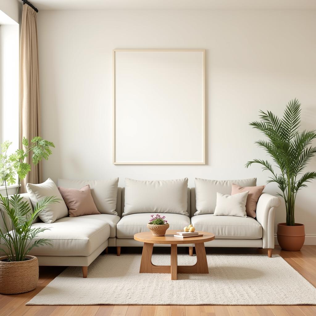 Living Room with Neutral Color Palette