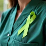 Lime Green Awareness Ribbon