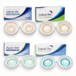 Various non-prescription colored contacts displayed