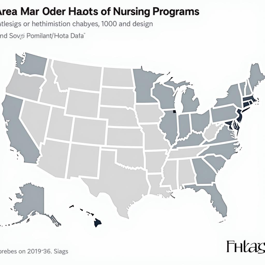 Map of US Nursing Programs