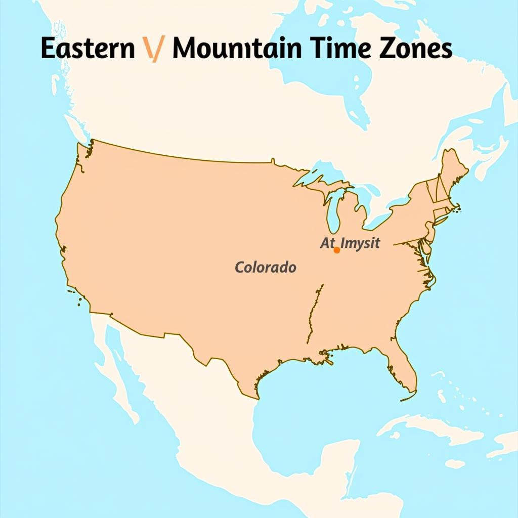 Time Zone Map of the US